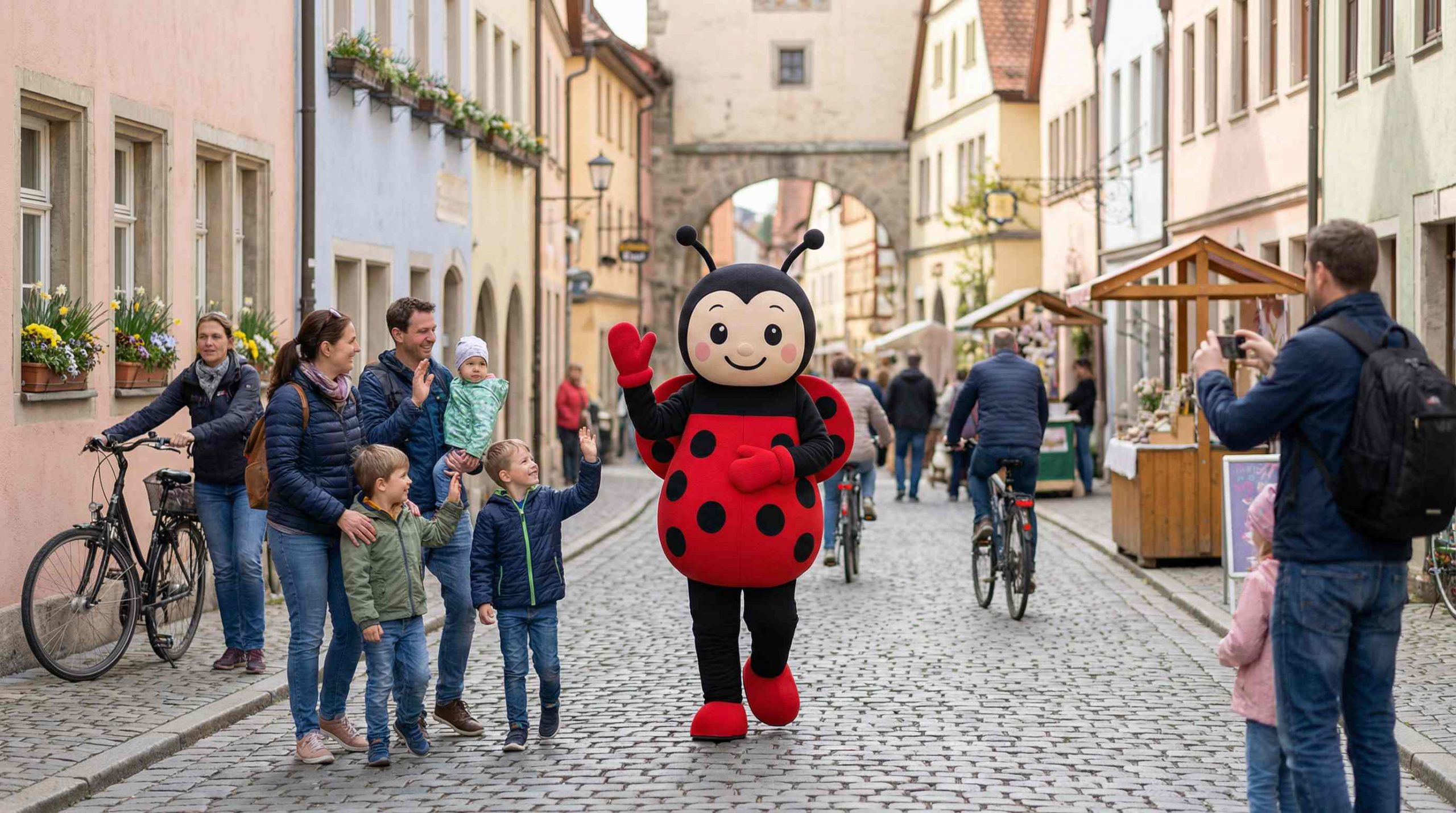 Marienkäfer mit Kindern