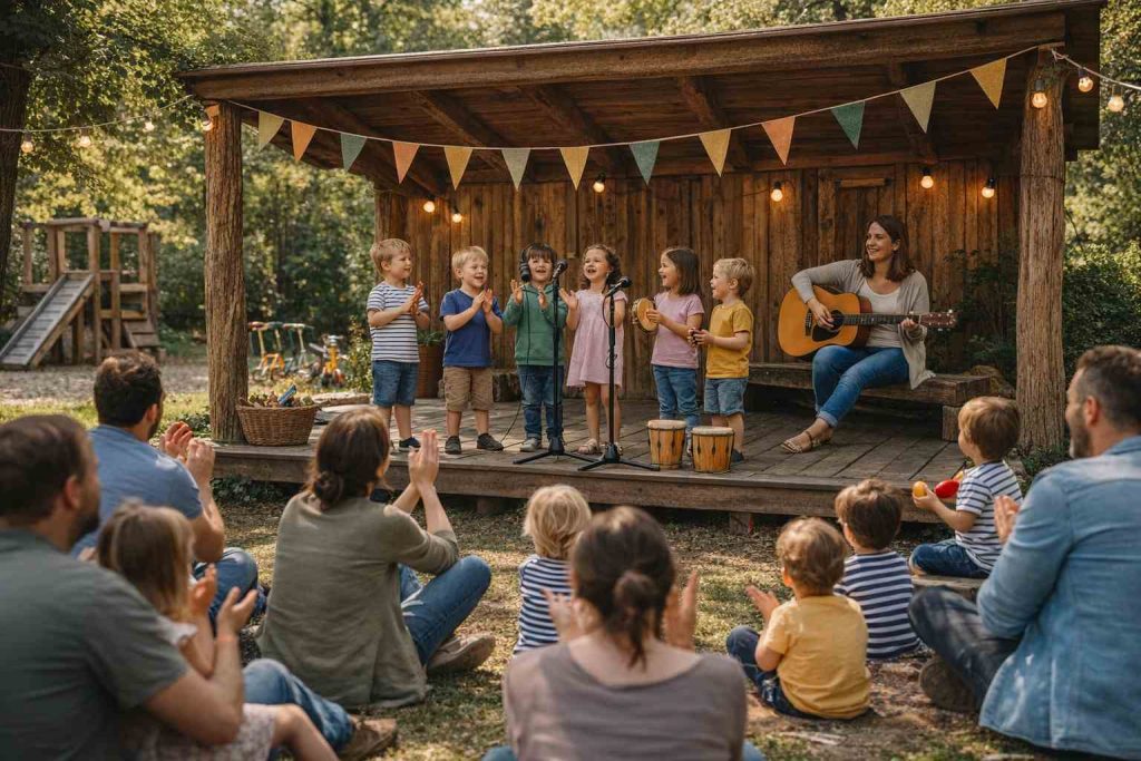 Individueller Kindersong bei einer Veranstaltung
